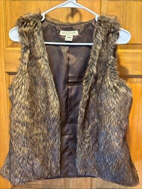 Stetson Mixed Brown Faux Fur Vest